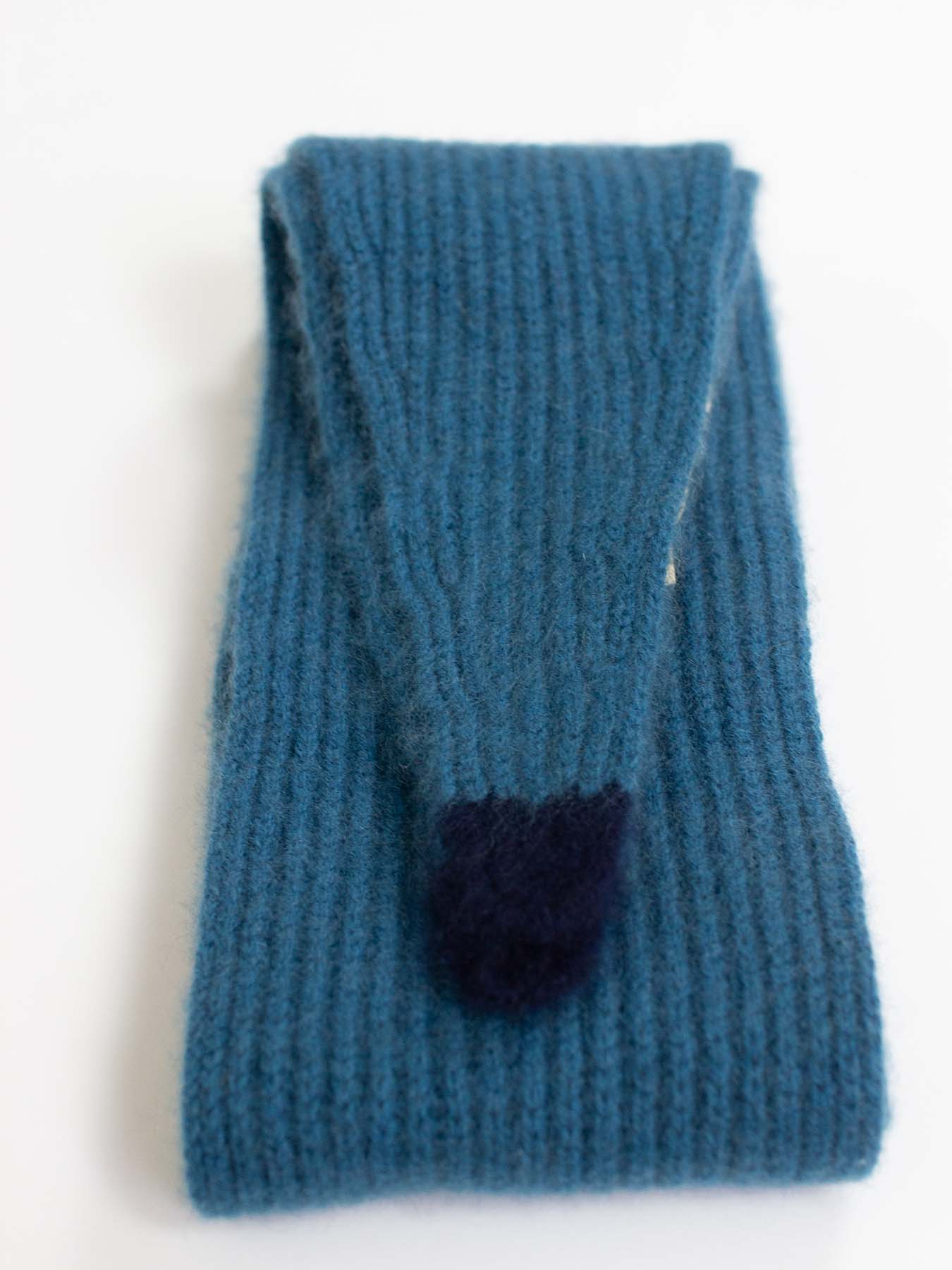 Cashmere Tip Scarf Teal