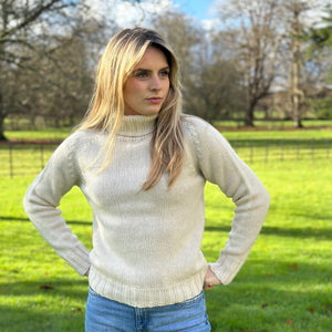 Pod & Pip Lambswool Chunky Knit Rollneck Almond