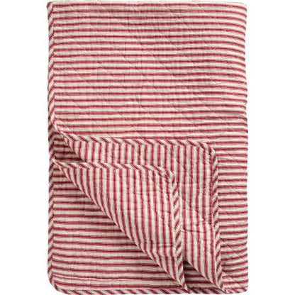 Red & Pink Stripe Quilt