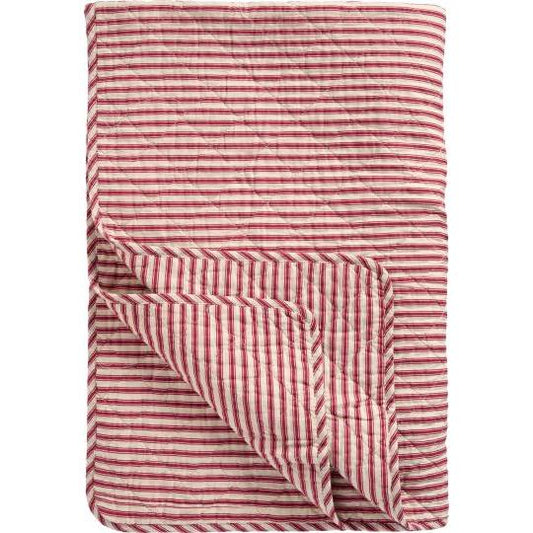 Red & Pink Stripe Quilt