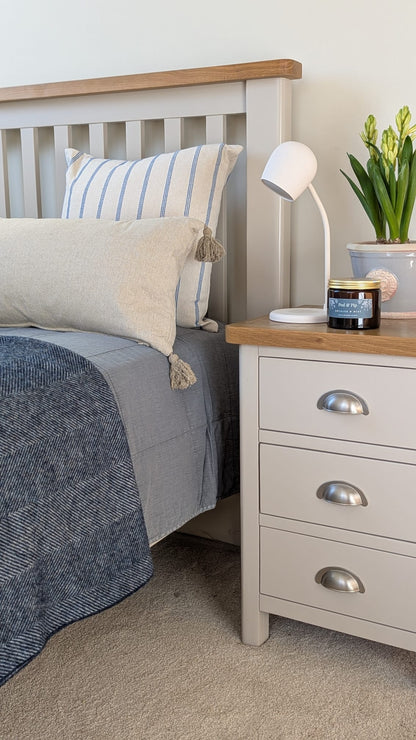 Vintage Dusty Blue Double Quilt