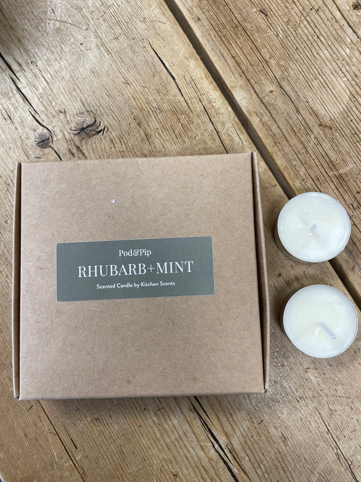 Pod & Pip T Lights Rhubarb & Mint