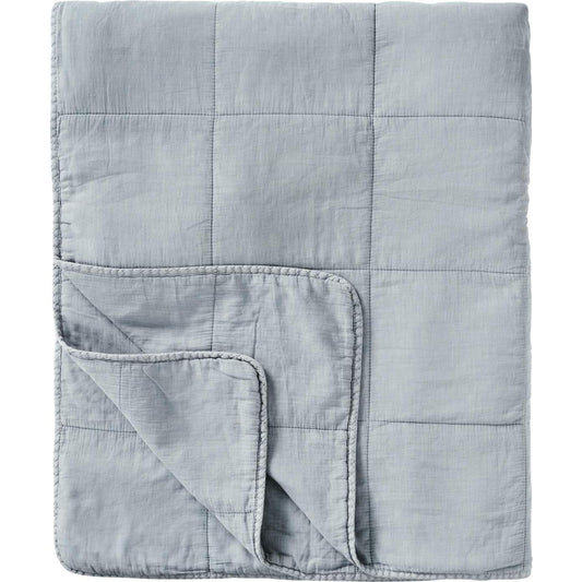 Vintage Dusty Blue Double Quilt