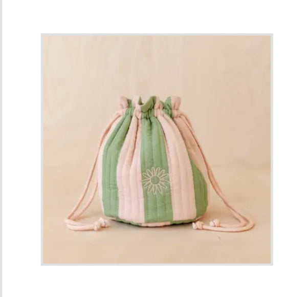 Washbag Green Stripe