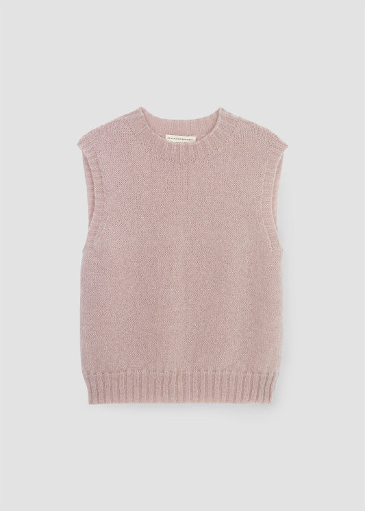 Arosa Shell Pink Mohair Tank Top