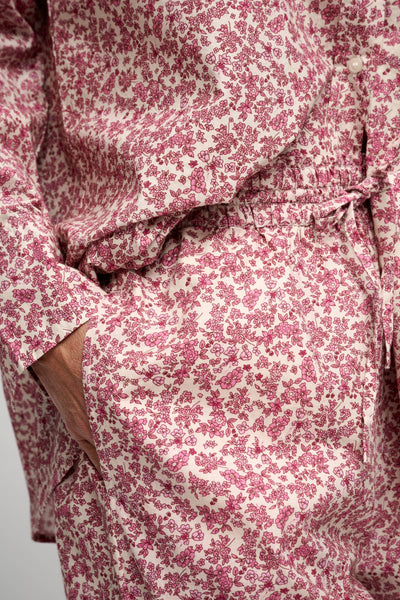 Rose Flower Poplin Shirt