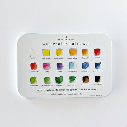 Watercolor Paint Set (18 colours with brush)
