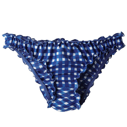 Germaine Des Pres Royal Blue Gingham Knickers