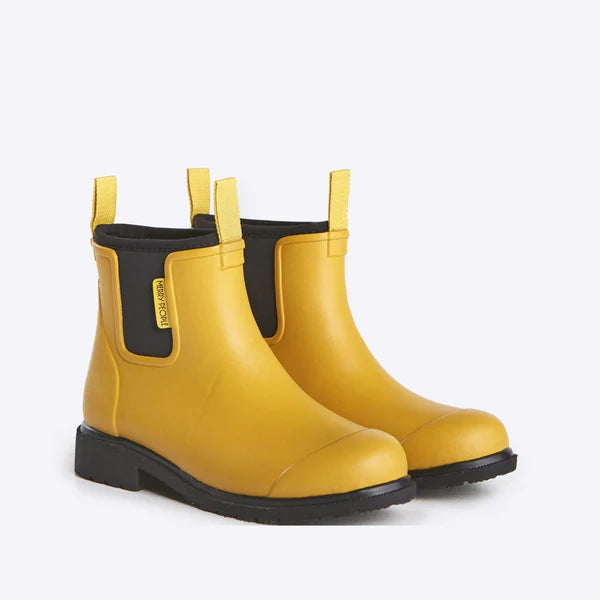 Merry People Bobbi Boots Mustard Yellow & Black