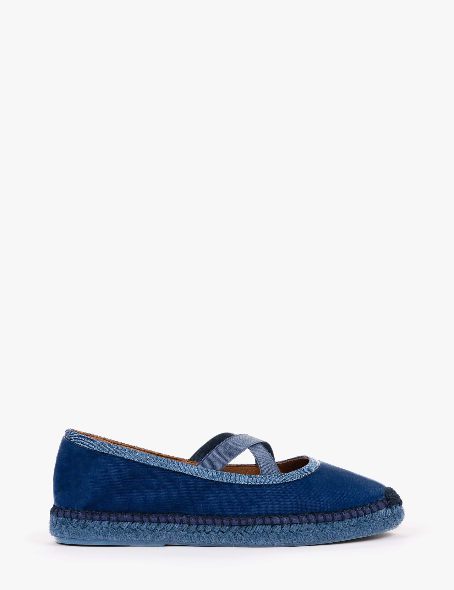 Penelope Chilvers Chico Velvet Espadrille - Denim