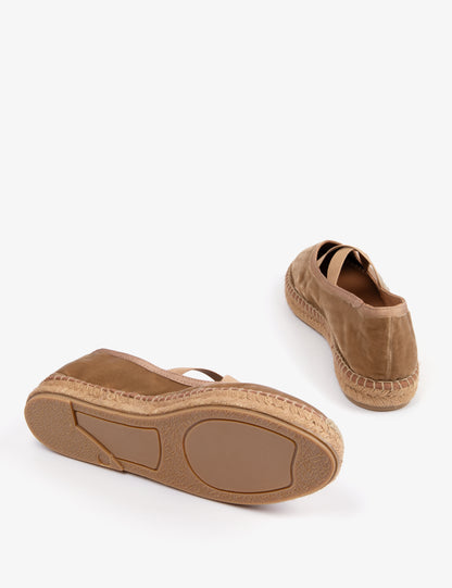 Penelope Chilvers Chico velvet Espadrille - Honey
