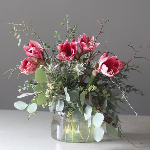 Christmas Amaryllis Bouquet