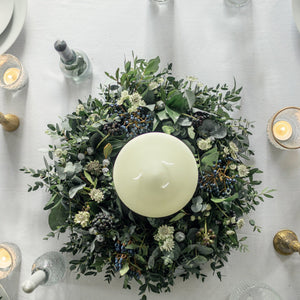 Christmas Table Decoration (silver tones)