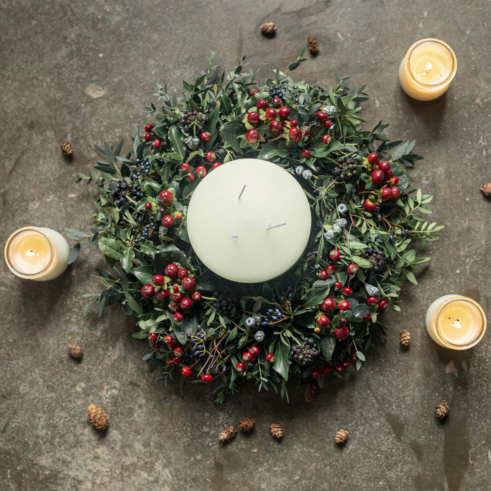 Christmas Table Wreath Decoration