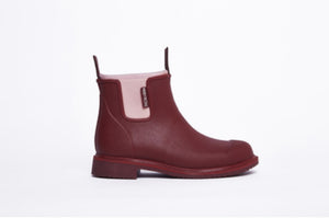 Merry People Bobbi Boot Beetroot & Light Pink